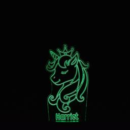 Personalised Unicorn Led Night Light Crown Design, Birthday Gift - thumbnail 4