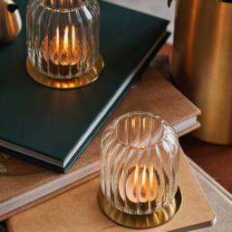 Kira Glass Lanterns, Set Of 2 - thumbnail 3