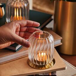 Kira Glass Lanterns, Set Of 2 - thumbnail 4