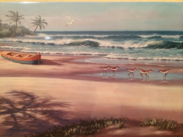 "The Beach Ceramic Wall Art Tile, 8"" By 12" - image 1