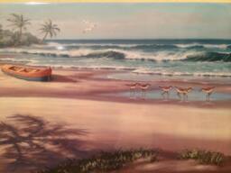 "The Beach Ceramic Wall Art Tile, 8"" By 12" - thumbnail 1