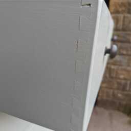 Rustic Solid Wood Chest Of Drawers, Painted Cottage Style - thumbnail 2