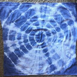 Hand Dyed Bullseye Tapestry Bohemian Ombre Wall Decor - thumbnail 3