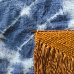 Hand Dyed Bullseye Tapestry Bohemian Ombre Wall Decor - thumbnail 2