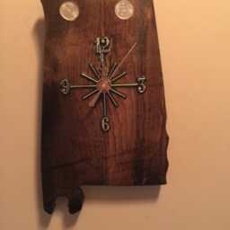 Alabama State Quarter Clock With Inlaid Quarters. Fully Customizable - thumbnail 4