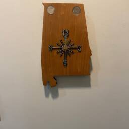 Alabama State Quarter Clock With Inlaid Quarters. Fully Customizable - thumbnail 3