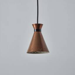 Modern Copper Kitchen Island Pendant Lights Fixture, Small Hanging Light Over Island, Hand Crafted Lamp Shade - thumbnail 2