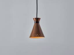 Modern Copper Kitchen Island Pendant Lights Fixture, Small Hanging Light Over Island, Hand Crafted Lamp Shade