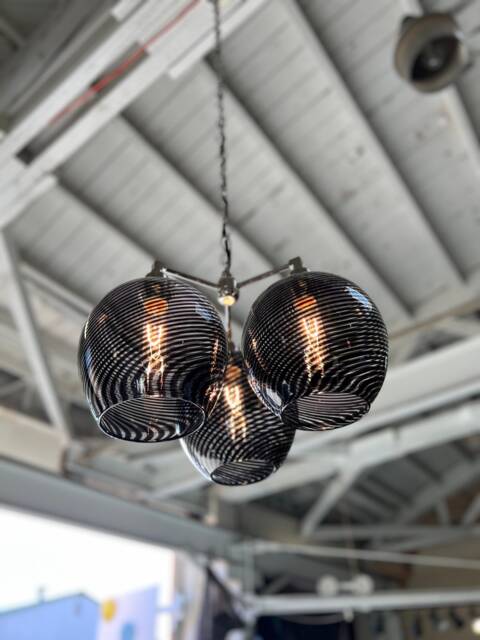 Glass Chandelier - Three-Light Pendant, Blown Lighting John Gibbons - image 1