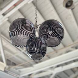 Glass Chandelier - Three-Light Pendant, Blown Lighting John Gibbons - thumbnail 2
