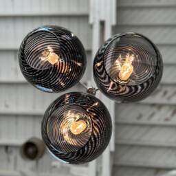 Glass Chandelier - Three-Light Pendant, Blown Lighting John Gibbons - thumbnail 3
