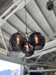 Glass Chandelier - Three-Light Pendant, Blown Lighting John Gibbons