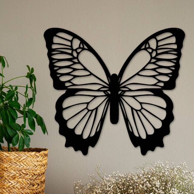 Butterfly Wall Art, Wood Monarch Butterfly, Nature Decor, Apartment Decor Aesthetic, Badroom Artwork, Living Room Over The Bed - image 1