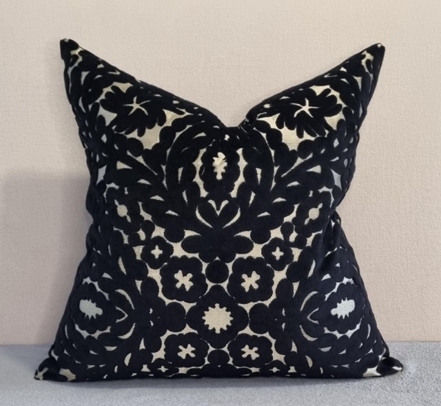 Christian Lacroix For Designers Guild Paseo Doble Jais Fabric Velvet Cushion Cover 55x55 cm - image 1