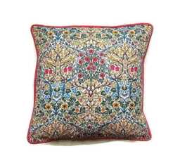 William Morris Blackthorn Minor Cushion Cover Arts & Crafts Pillow, 18x18 - thumbnail 1