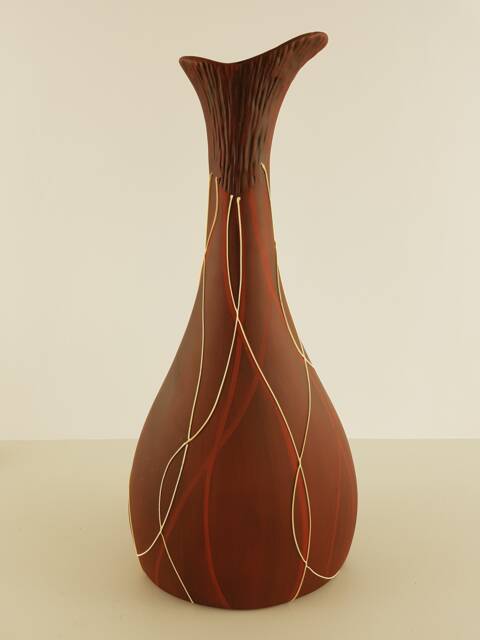 Vase/ Decorative Vase/ Vase From Peru/ Handmade/ Hand-Painted/ Gift Idea/ Christmas/ Clay - image 1
