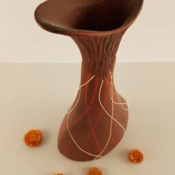 Vase/ Decorative Vase/ Vase From Peru/ Handmade/ Hand-Painted/ Gift Idea/ Christmas/ Clay - thumbnail 2