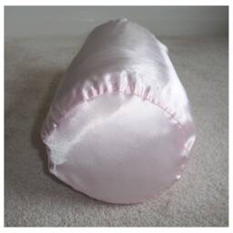 Pink Satin Bolster Pillow Cover 6x16 Neck Roll Cylinder Round Scatter Throw Cushion Sham Case Light Baby - thumbnail 3