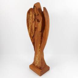 Angel Made Of Wood, Wooden Angel, Walnut - thumbnail 2