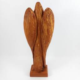 Angel Made Of Wood, Wooden Angel, Walnut - thumbnail 3