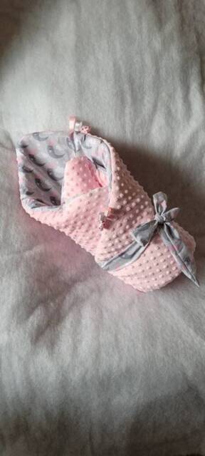 Swaddle Blanket Girl, Baby Blanket, Minky Newborn Blanket, Sleeping Bag, Wrap Moon Shower - image 1
