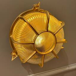 Brava Handmade Brass Nautical Sconce - Ip64 Rated Marine Fixture For Outdoor Wall, Ceiling Installation, Bathroom Or Coastal Spaces - thumbnail 3