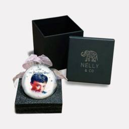 Personalised Memorial Photo Christmas Bauble - Gift Xmas Ornament - thumbnail 2