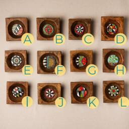 Ceramic Wall Art, Handmade Tile Framed - Choose From 12 Patterns Sculpture - Arizona - thumbnail 2