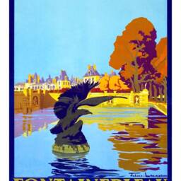 Fontainebleau Poster Vintage French Travel Print - thumbnail 2
