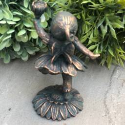 Miniature Child Flower Fairy Ornament, Garden Fairy, Garden, Gifts - thumbnail 3
