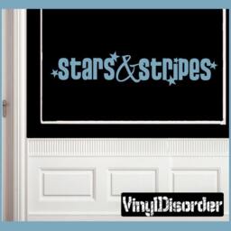Stars & Stripes - Vinyl Wall Decal Quotes Sticker Hd116Et - thumbnail 1