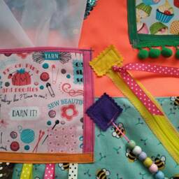 Personalised Dementia Lap Blanket Alzheimers Sensory Quilt Adult Fidget Therapy Fiddle Gift Residents Activities Seniors Autism Easter Gift - thumbnail 3