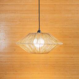 Macrame Light, Farmhouse Chandelier, Lamp Shade, Boho Lighting - thumbnail 2