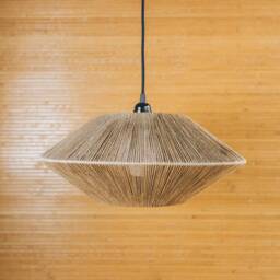 Macrame Light, Farmhouse Chandelier, Lamp Shade, Boho Lighting - thumbnail 3