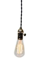 Simply Modern Bare Bulb Chrome Socket Pendant Light - thumbnail 2