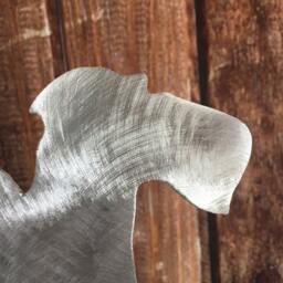 Airedale Terrier Angel, Dog Christmas Tree Topper, Holiday, Wreath Decor, Gift, Wall Hanging Or Yard Stake, Guardian Silver - thumbnail 3