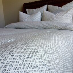 Queen Duvet Set/ Cover/ Duvet Queen/ Doona Covers/ Comforter Cover Queen/ Hand Block Printed/ Gray Bed Cover/Queen Bedding/Duvet - thumbnail 2