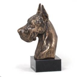 Great Dane - Cropped, Dog Marble Statue, Limited Edition, Artdog. Made Of Cold Cast Bronze. Perfect Gift. Limited Edition - thumbnail 3