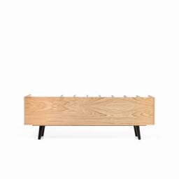 "Open Cabinet For Vinyl Records & Books Oak ""Poppy" - thumbnail 3