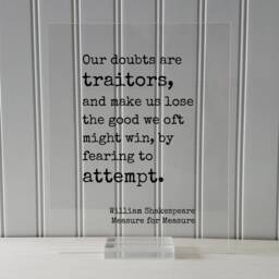 Shakespeare Quote Print - Measure For Measure, Framed Acrylic Art - thumbnail 3