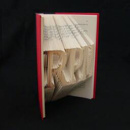 3 Letter Names Words Initials Friendship Folded-Book Art Sculpture - thumbnail 2