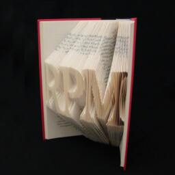 3 Letter Names Words Initials Friendship Folded-Book Art Sculpture - thumbnail 3