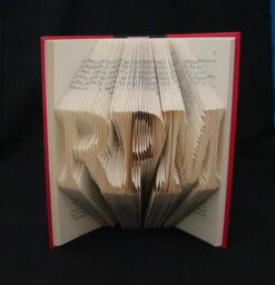 3 Letter Names Words Initials Friendship Folded-Book Art Sculpture - thumbnail 1