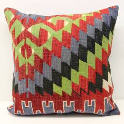 Handmade Kilim Pillow Cover 20x20, Retro Novelty Home Decor