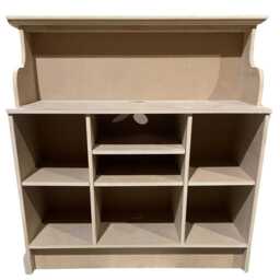 Unpainted Reception Desk - French Style Shabby Chic With Skirting Detail - thumbnail 2