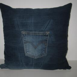 Decorative Cushion Cover Bus Sewn From Tapestry & Denim Fabric Peace Chilling Surfing Freedom Sea Camping Holiday Beach Water Noble - thumbnail 2