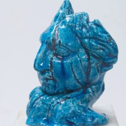 Raku Ceramic Figurine Sculpture Stoneware Handmade Greek New Original Unique - thumbnail 3