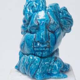 Raku Ceramic Figurine Sculpture Stoneware Handmade Greek New Original Unique - thumbnail 2