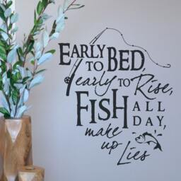 Fisherman Quote Vinyl Wall Decal Fishing Home Decor - thumbnail 2