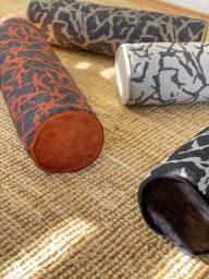 Minimalist Boho Style Long Bolster Pillow Cover Bohemian Cotton-Linen Decorative Boho Bedding Round - Only Cover - thumbnail 1